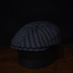 Newsboy - Navy/Grey Stripes