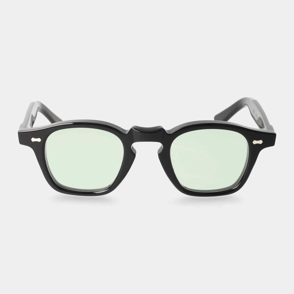 CORD ECO BLACK Sunglasses | Light Green Lens