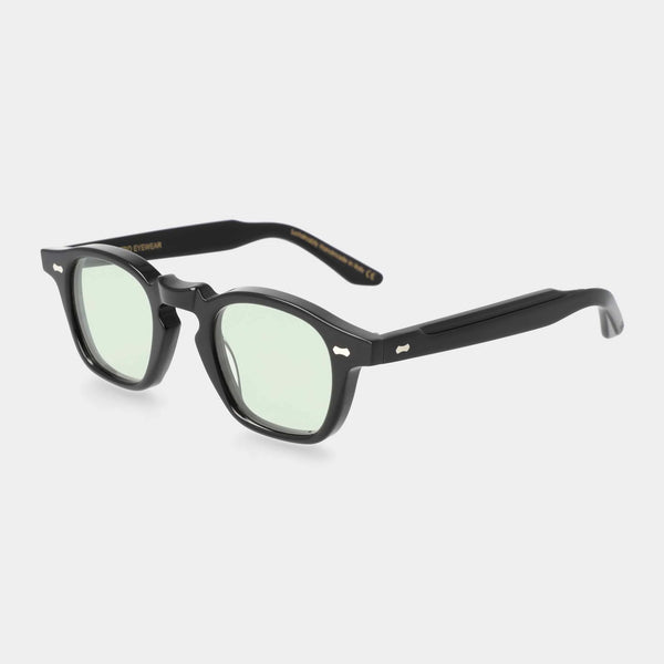 CORD ECO BLACK Sunglasses | Light Green Lens