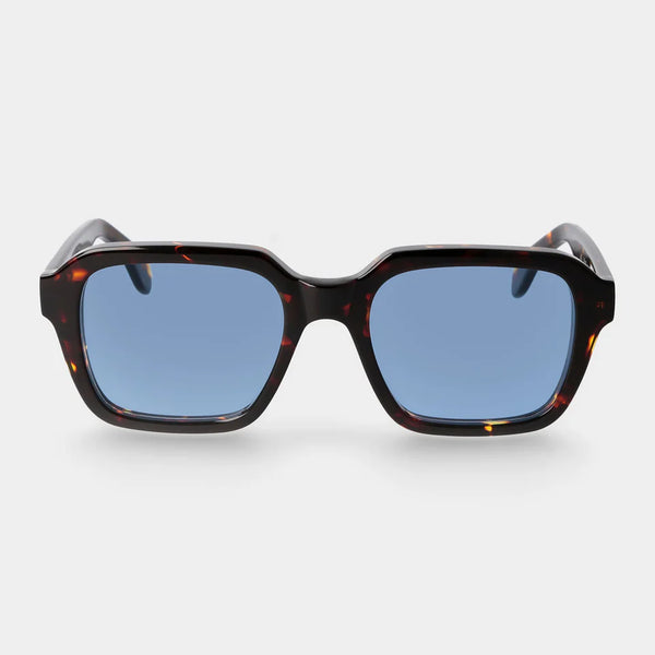 LINO ECO DARK HAVANA Sunglasses | Blue Lens