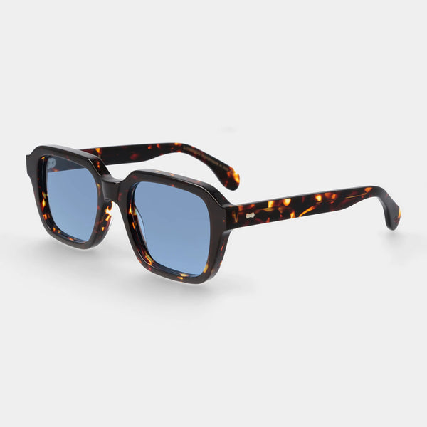 LINO ECO DARK HAVANA Sunglasses | Blue Lens